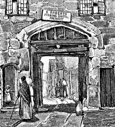 Whitefriars La through Gate 1890